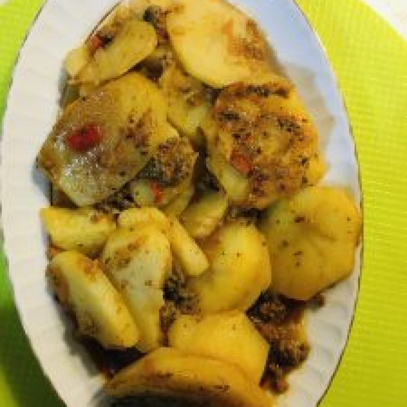 Sebzeli Kıyma Eşliğinde Patates Oturtma
