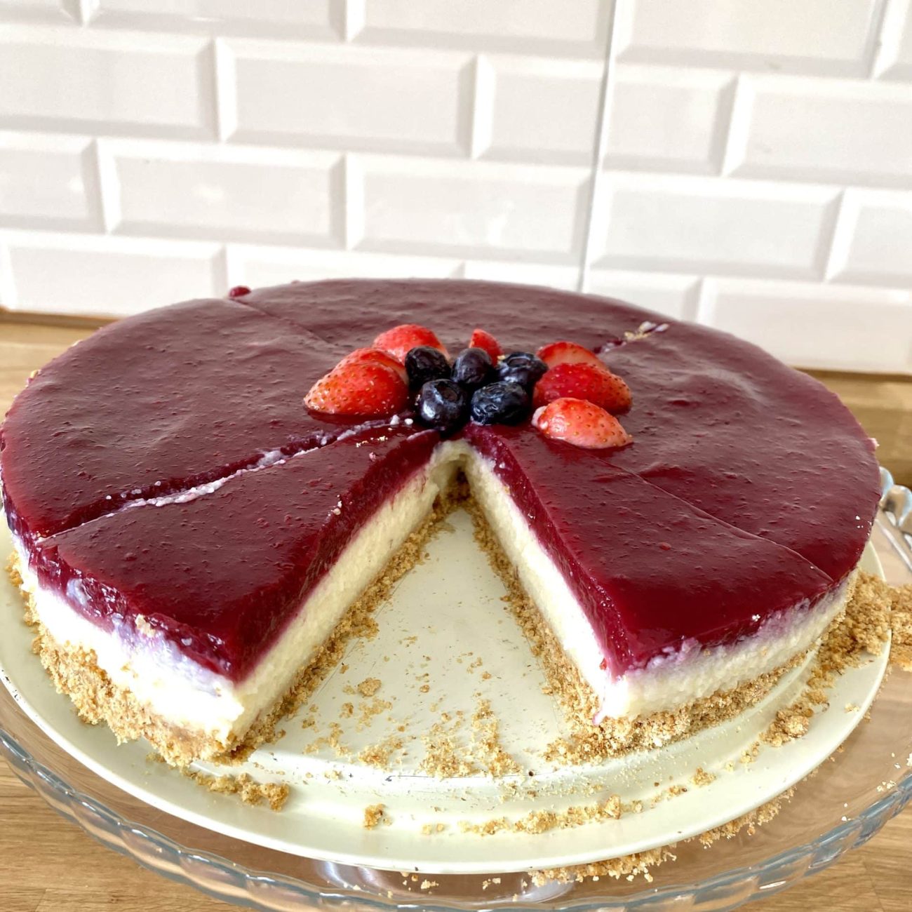 Orman Meyveli Yalancı Cheesecake