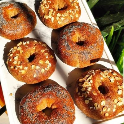 Mayasız Tam Buğday Unlu Fit Bagel