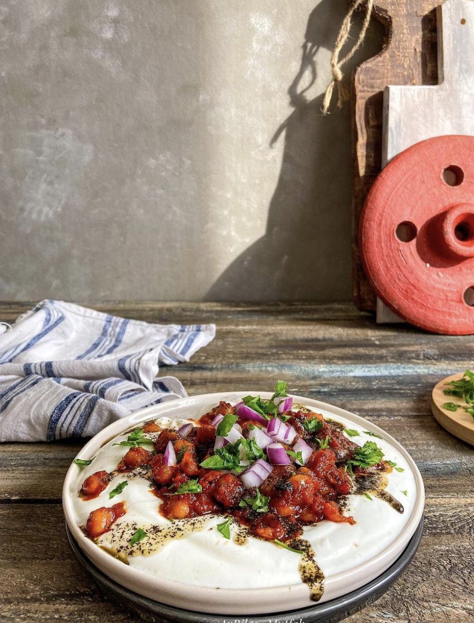 Mor Soğanlı Nohutlu Meze