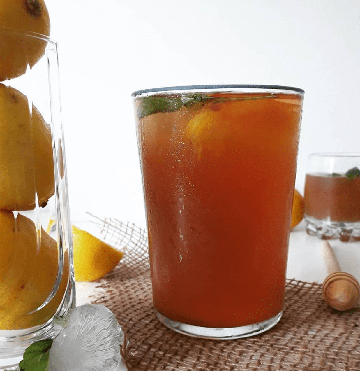 Limonlu Şeftalili Soğuk Çay
